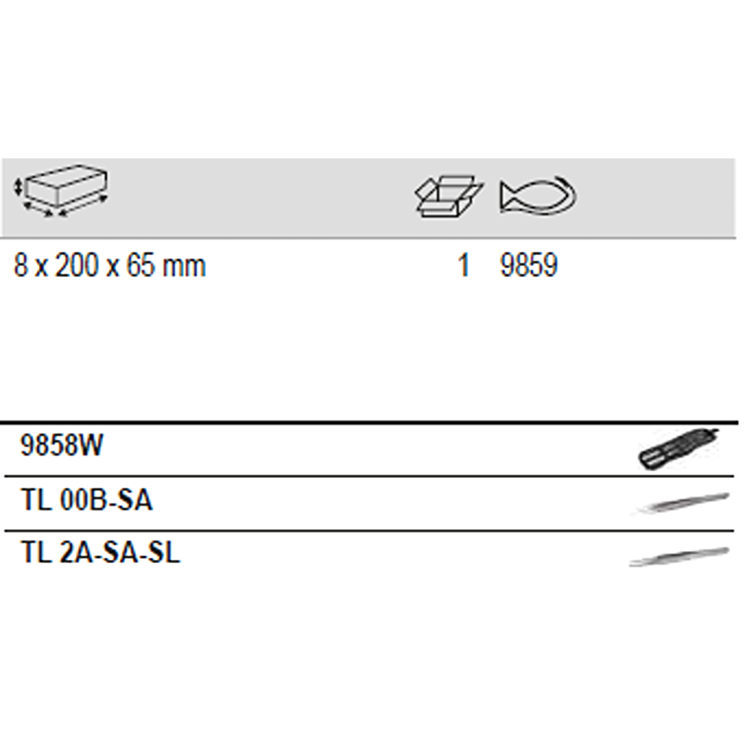BAHCO 9859 Stainless Steel Strong Tip Tweezers Set - 2 Pcs/Wallet - Premium Tweezers Set from BAHCO - Shop now at Yew Aik.
