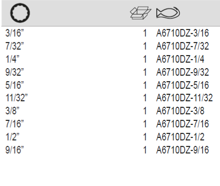 BAHCO A6710DZ 1/4” Square Drive Swivel Socket Imperial Bi-Hex - Premium Swivel Socket from BAHCO - Shop now at Yew Aik.