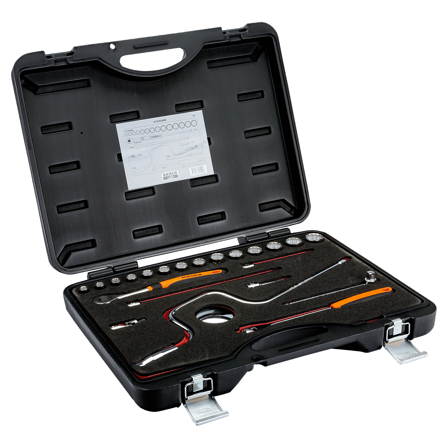 BAHCO A7435DME 3/8” Square Drive Socket Set With Extension - Premium Socket Set from BAHCO - Shop now at Yew Aik.