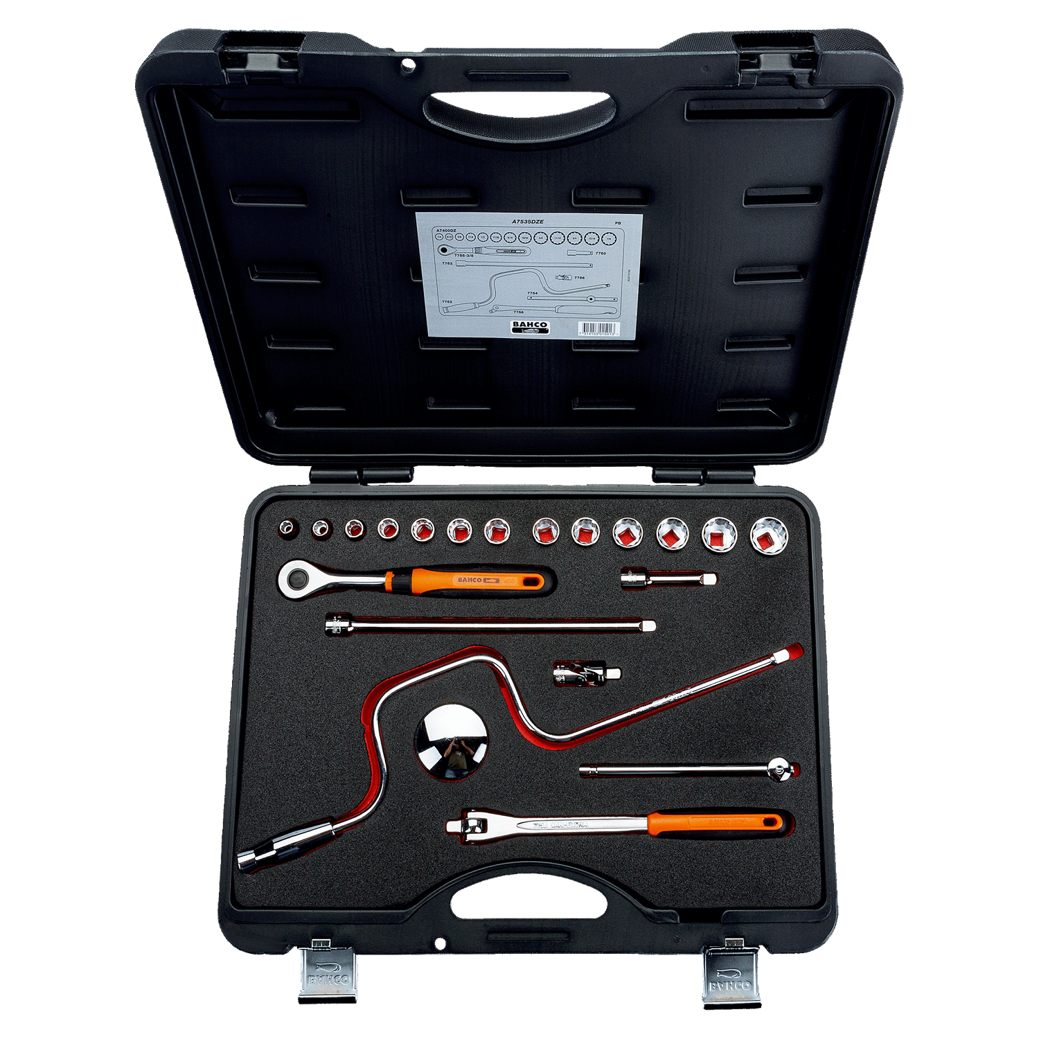 BAHCO A7535DZE 3/8” Square Drive Socket Set With Breaker Bar - Premium Socket Set from BAHCO - Shop now at Yew Aik.