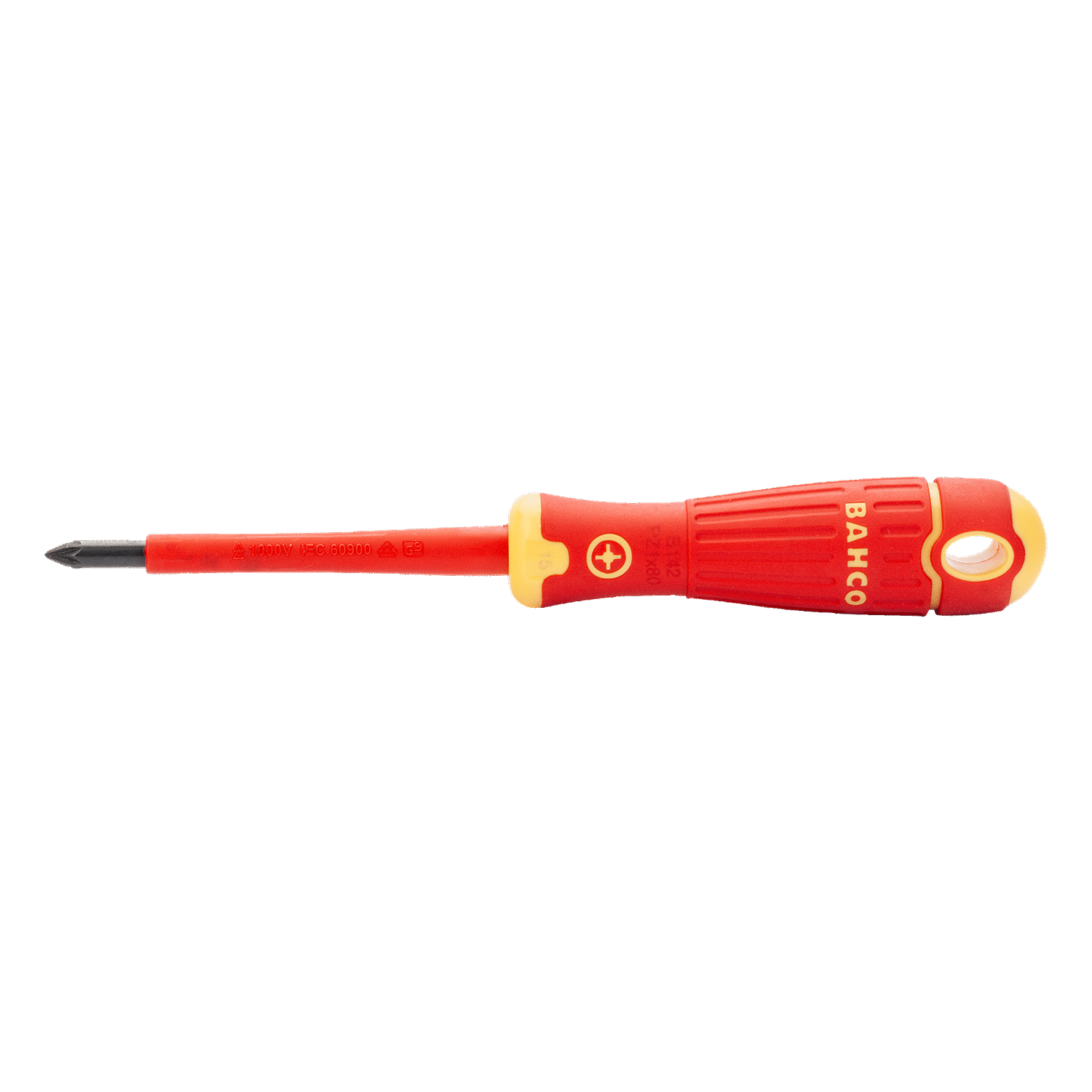 BAHCO B142PZ BahcoFit VDE Insulated Pozidriv Screwdriver PZ0-PZ3 - Premium Pozidriv Screwdriver from BAHCO - Shop now at Yew Aik.
