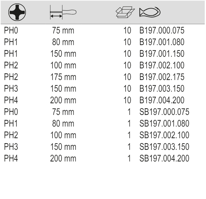 BAHCO B197PH BahcoFit VDE Insulated Phillips Screwdriver PH0-PH4 - Premium Phillips Screwdriver from BAHCO - Shop now at Yew Aik.