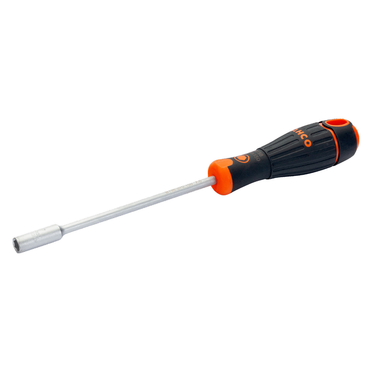 BAHCO B198 BahcoFit Hex Head Nut Driver with Rubber Grip 4-14 mm - Premium Hex Head Nut Driver from BAHCO - Shop now at Yew Aik.