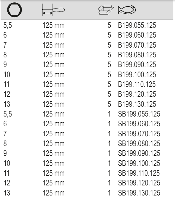 BAHCO B199 BahcoFit VDE Insulated Nut Driver 5.5 mm-13 mm - Premium Nut Driver from BAHCO - Shop now at Yew Aik.