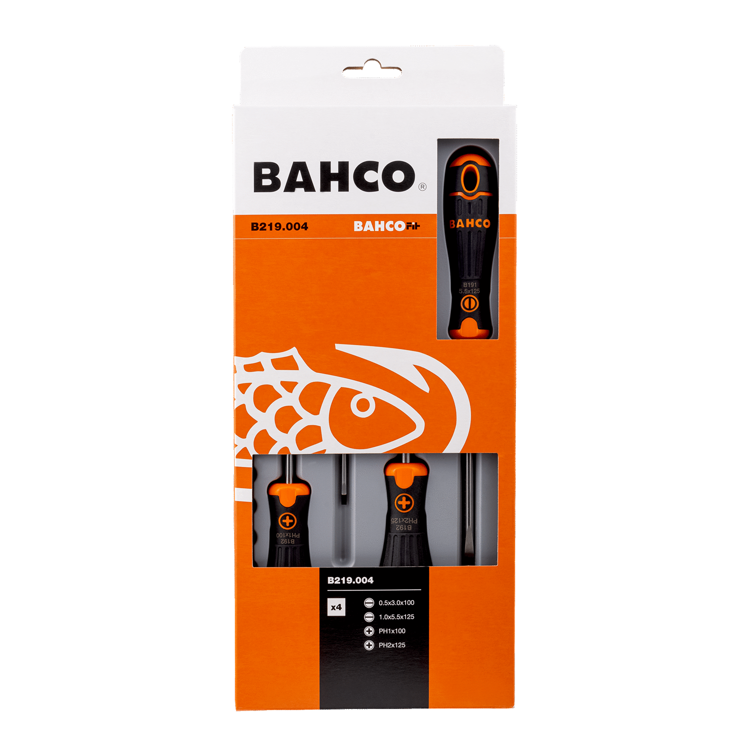 BAHCO B219.004 BahcoFit Phillips Screwdriver Set - 4 Pcs - Premium Phillips Screwdriver Set from BAHCO - Shop now at Yew Aik.