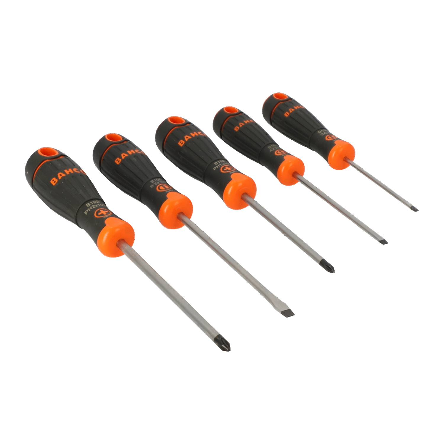 BAHCO B219.005 BahcoFit Screwdriver Set with Rubber Grip - 5 Pcs - Premium Screwdriver Set from BAHCO - Shop now at Yew Aik.