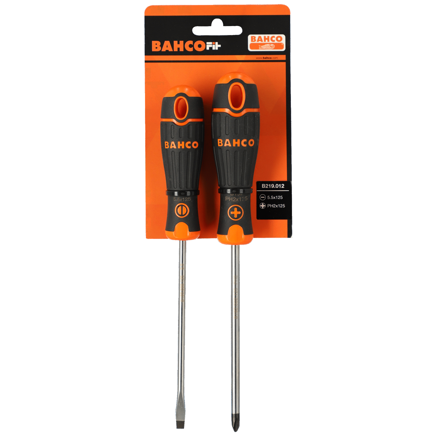 BAHCO B219.012 BahcoFit Phillips Screwdriver Set with Rubber Grip - Premium Phillips Screwdriver Set from BAHCO - Shop now at Yew Aik.