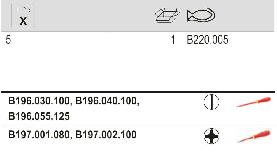 BAHCO B220.005 BahcoFit VDE Slotted/Phillips Screwdriver Set 5 - Premium Screwdriver Set from BAHCO - Shop now at Yew Aik.