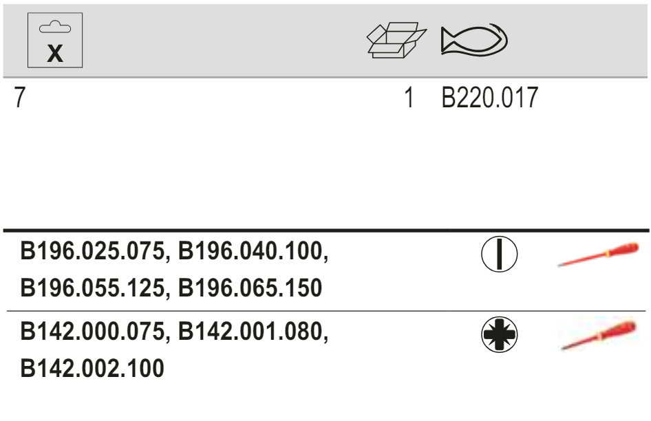 BAHCO B220.017 VDE Slotted and Pozidriv Screwdriver Set 7pcs - Premium Screwdriver Set from BAHCO - Shop now at Yew Aik.