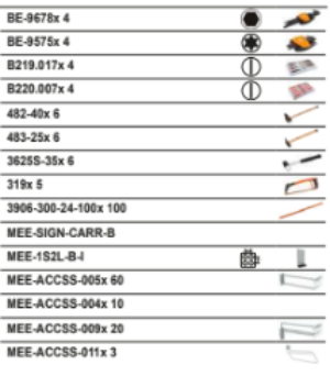 BAHCO BAHCO-1MW-1 1 m Metal Wall Display General Purpose Tool Kit - Premium Tool Kit from BAHCO - Shop now at Yew Aik.