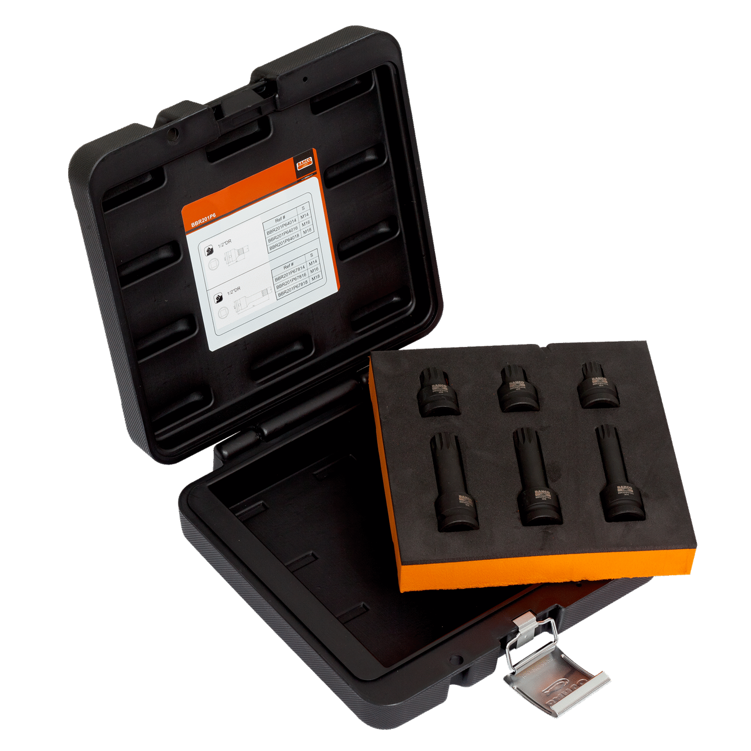 BAHCO BBR201P6 XZN 1/2” Impact Socket Bit Set For Brakes - Premium 1/2” Impact Socket Bit Set from BAHCO - Shop now at Yew Aik.