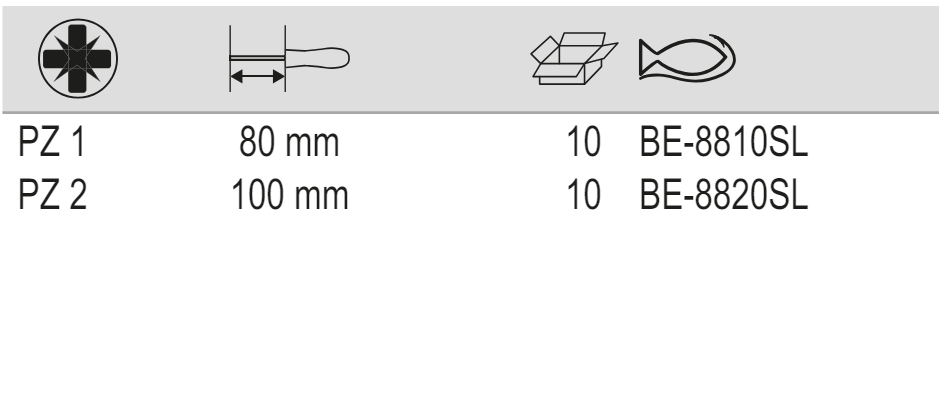 BAHCO BE-8810SL - BE-8820SL VDE Insulated Pozidriv Screwdriver - Premium Pozidriv Screwdriver from BAHCO - Shop now at Yew Aik.