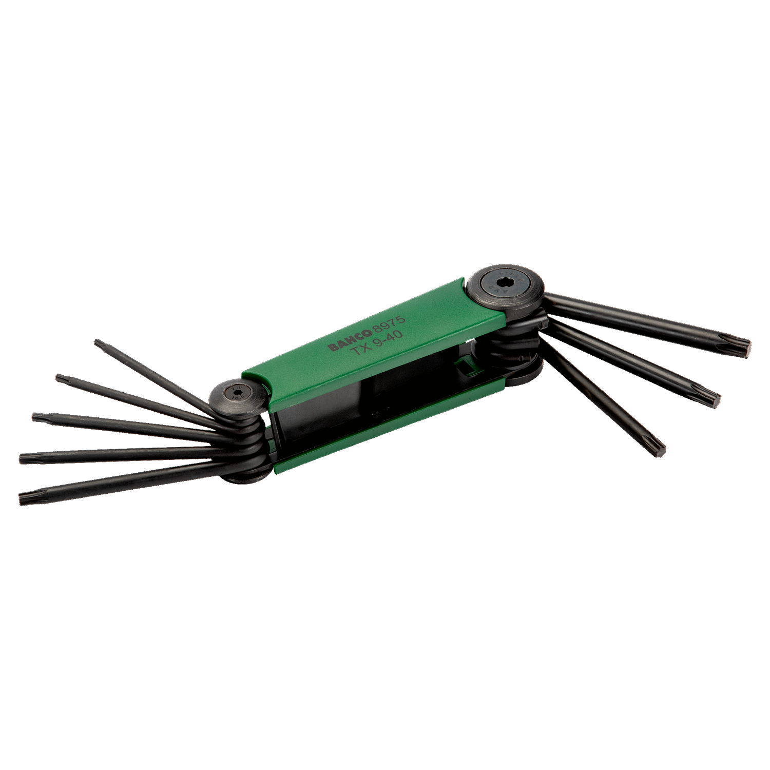 BAHCO BE-8975 TORX Hex Folding L-Key Set Phosphate Finish - 8 Pcs - Premium Hex Folding L-Key Set from BAHCO - Shop now at Yew Aik.