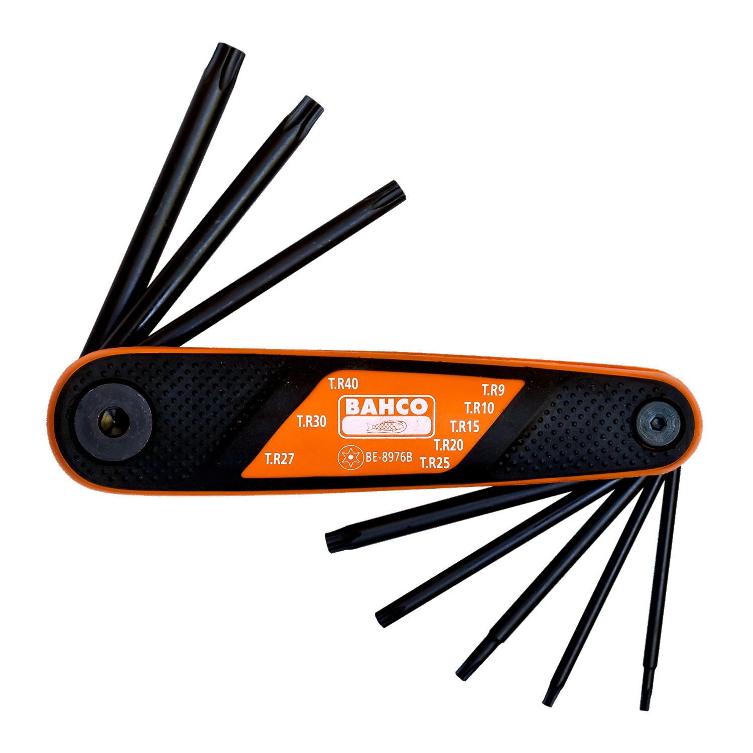 BAHCO BE-8976B TORX Hex Folding Key Set Phosphate Finish - 8 Pcs - Premium Hex Folding Key Set from BAHCO - Shop now at Yew Aik.