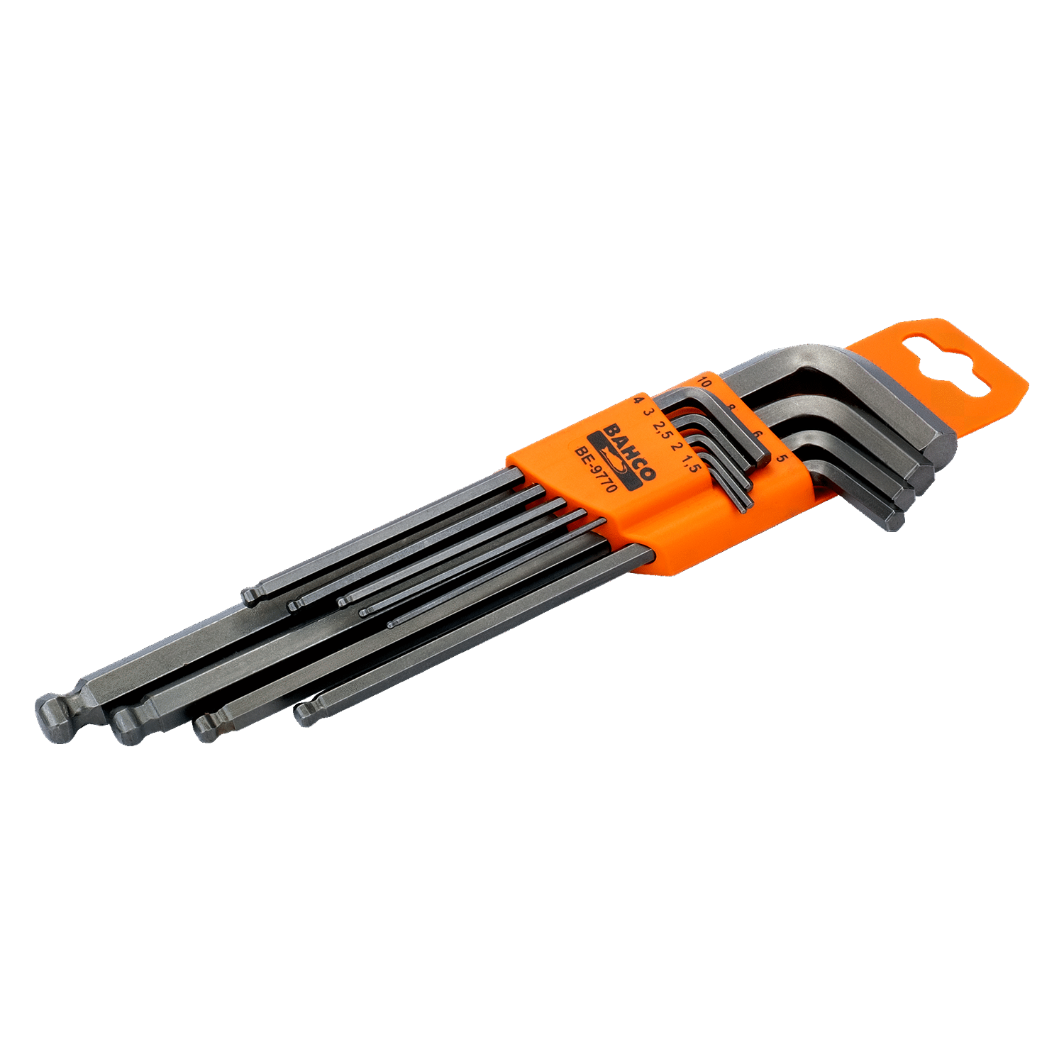 BAHCO BE-9770 Metric Long Ball End Hexagon Key Set - 9 Pcs - Premium Hexagon Key Set from BAHCO - Shop now at Yew Aik.