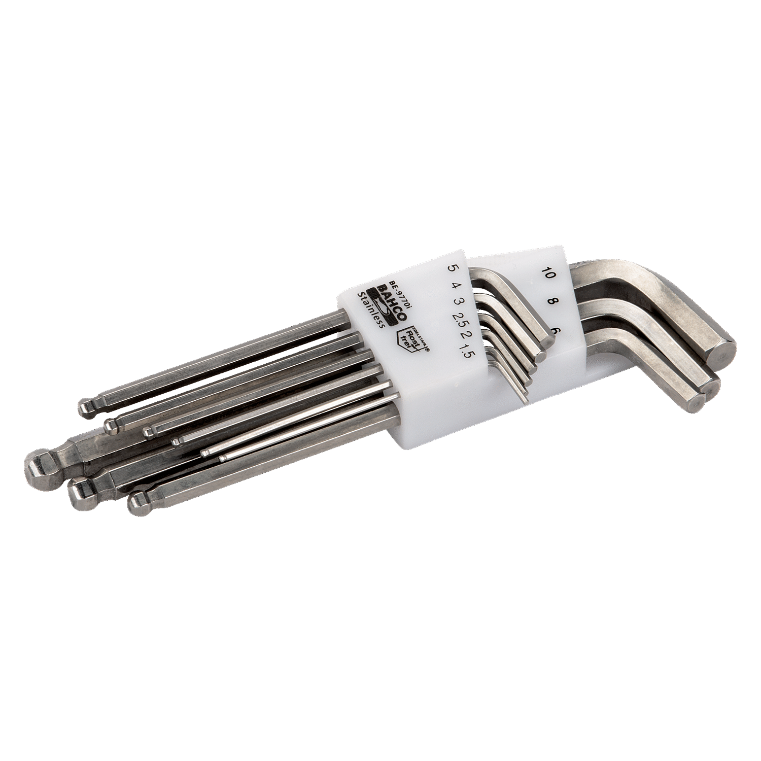 BAHCO BE-9770i Metric Stainless Steel Hexagon Key Set - 9 Pcs - Premium Hexagon Key Set from BAHCO - Shop now at Yew Aik.
