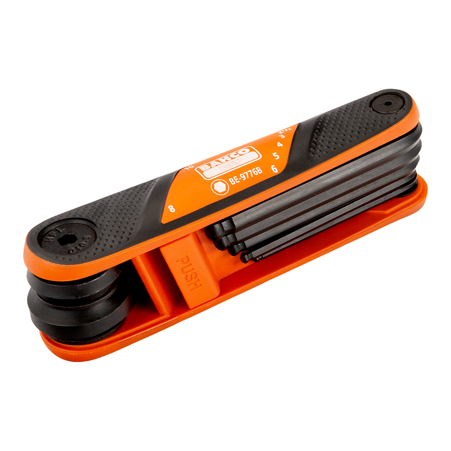 BAHCO BE-9776B Metric Ball End Hex Folding L-Key Set - 7 Pcs - Premium Hex Folding L-Key Set from BAHCO - Shop now at Yew Aik.