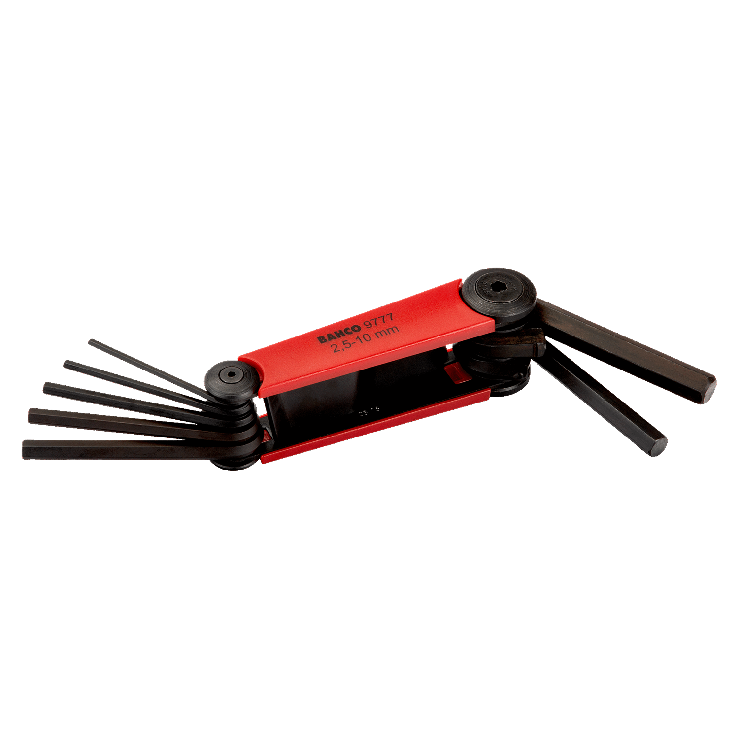 BAHCO BE-9777 Metric Hex Folding L-Key Set 2.5 mm-10 mm - 7 Pcs - Premium Hex Folding L-Key Set from BAHCO - Shop now at Yew Aik.
