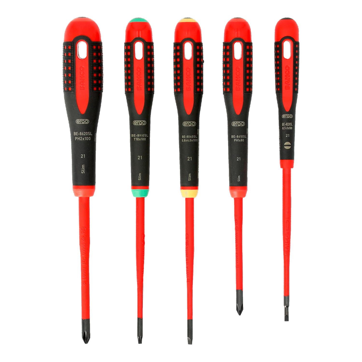 BAHCO BE-9871SL VDE Slotted, Phillips and Torx Screwdriver Set - Premium Screwdriver Set from BAHCO - Shop now at Yew Aik.