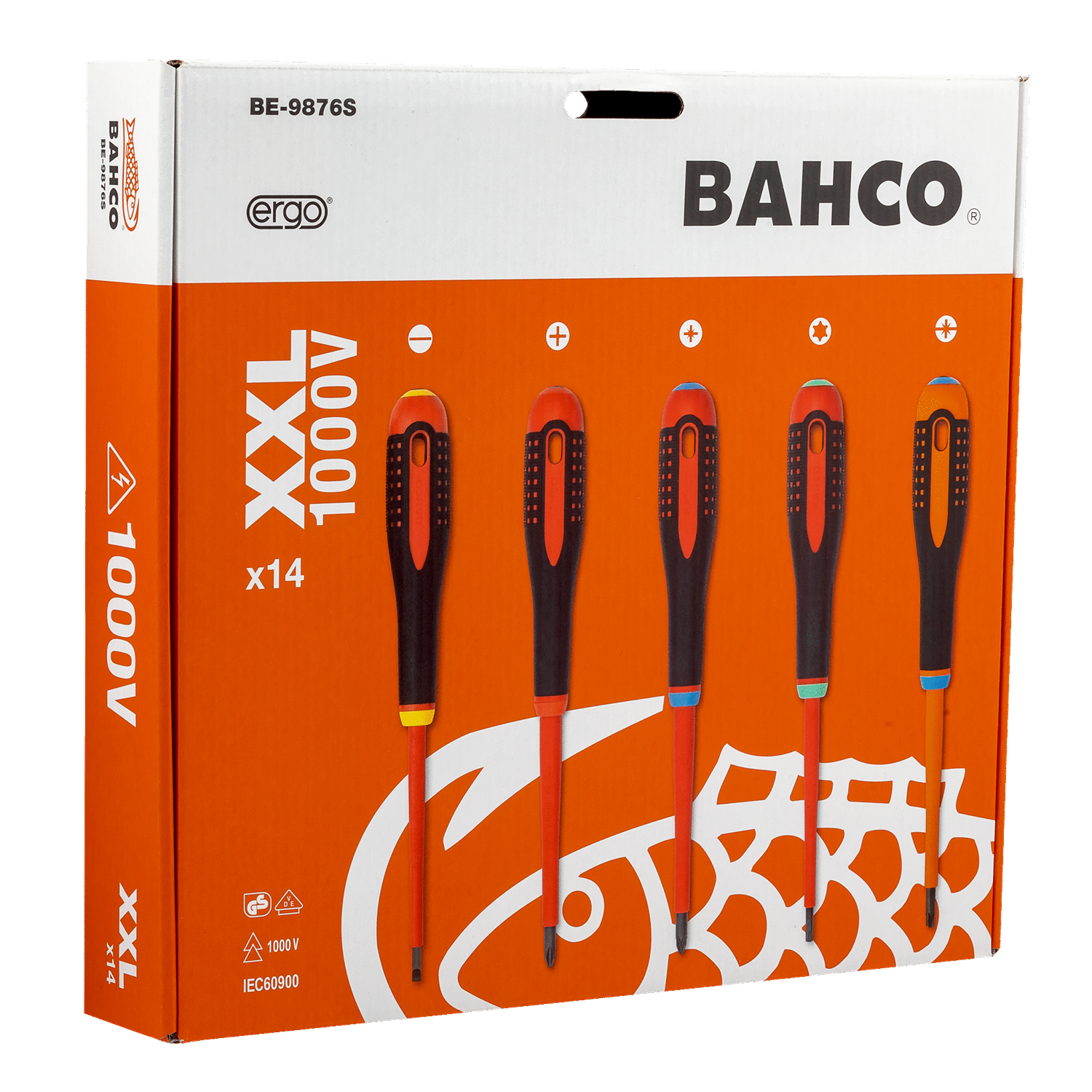 BAHCO BE-9876S Pozidriv/TORX/ Combi PZ Screwdriver Set - 14 Pcs - Premium Screwdriver Set from BAHCO - Shop now at Yew Aik.