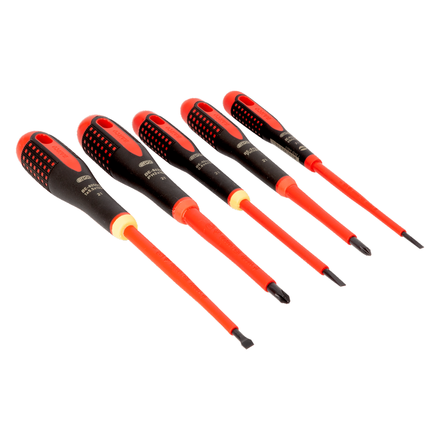 BAHCO BE-9881S VDE Insulated Slotted and Phillips Screwdriver Set - Premium Screwdriver Set from BAHCO - Shop now at Yew Aik.