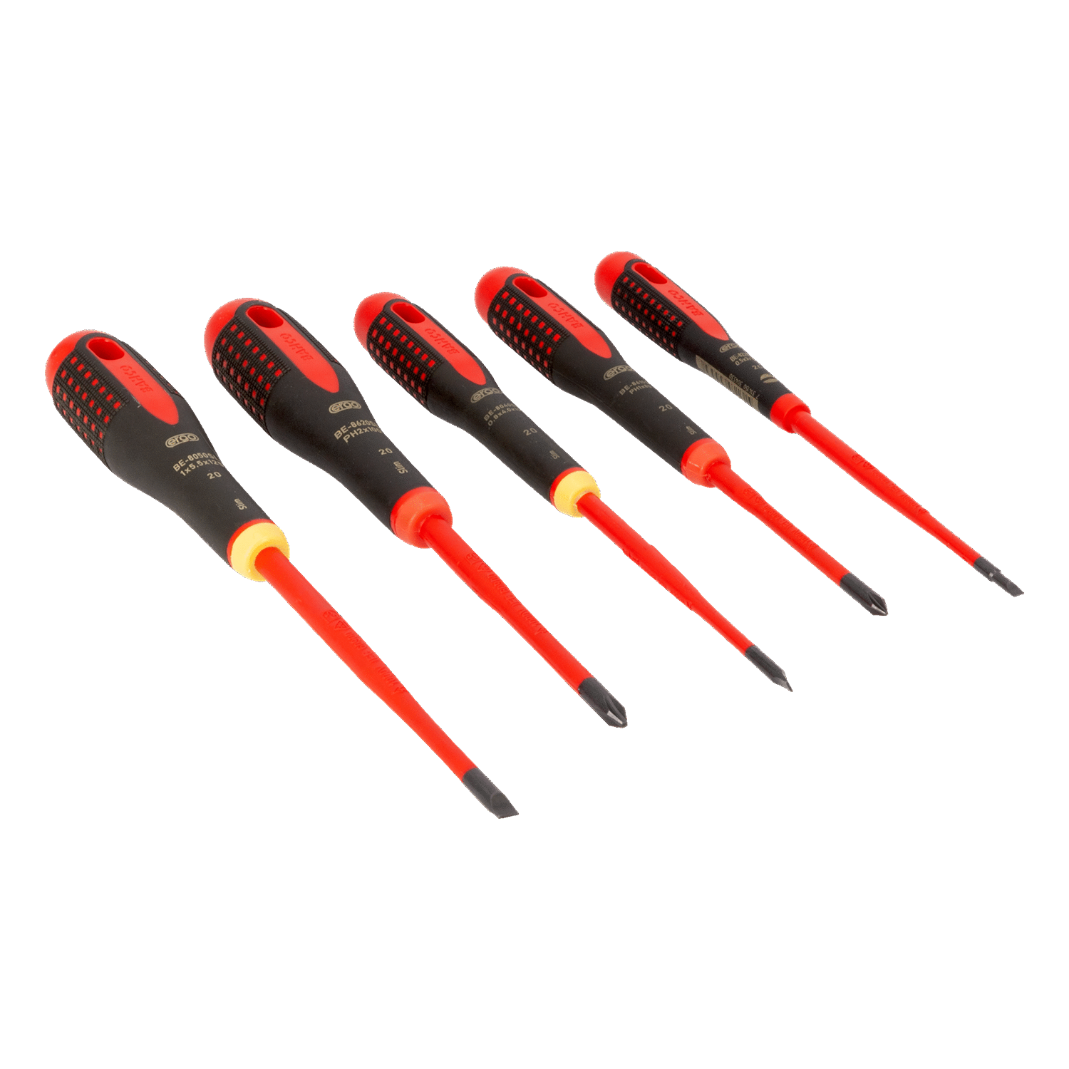 BAHCO BE-9881SL VDE Insulated Slotted and Philips Screwdriver Set - Premium Screwdriver Set from BAHCO - Shop now at Yew Aik.