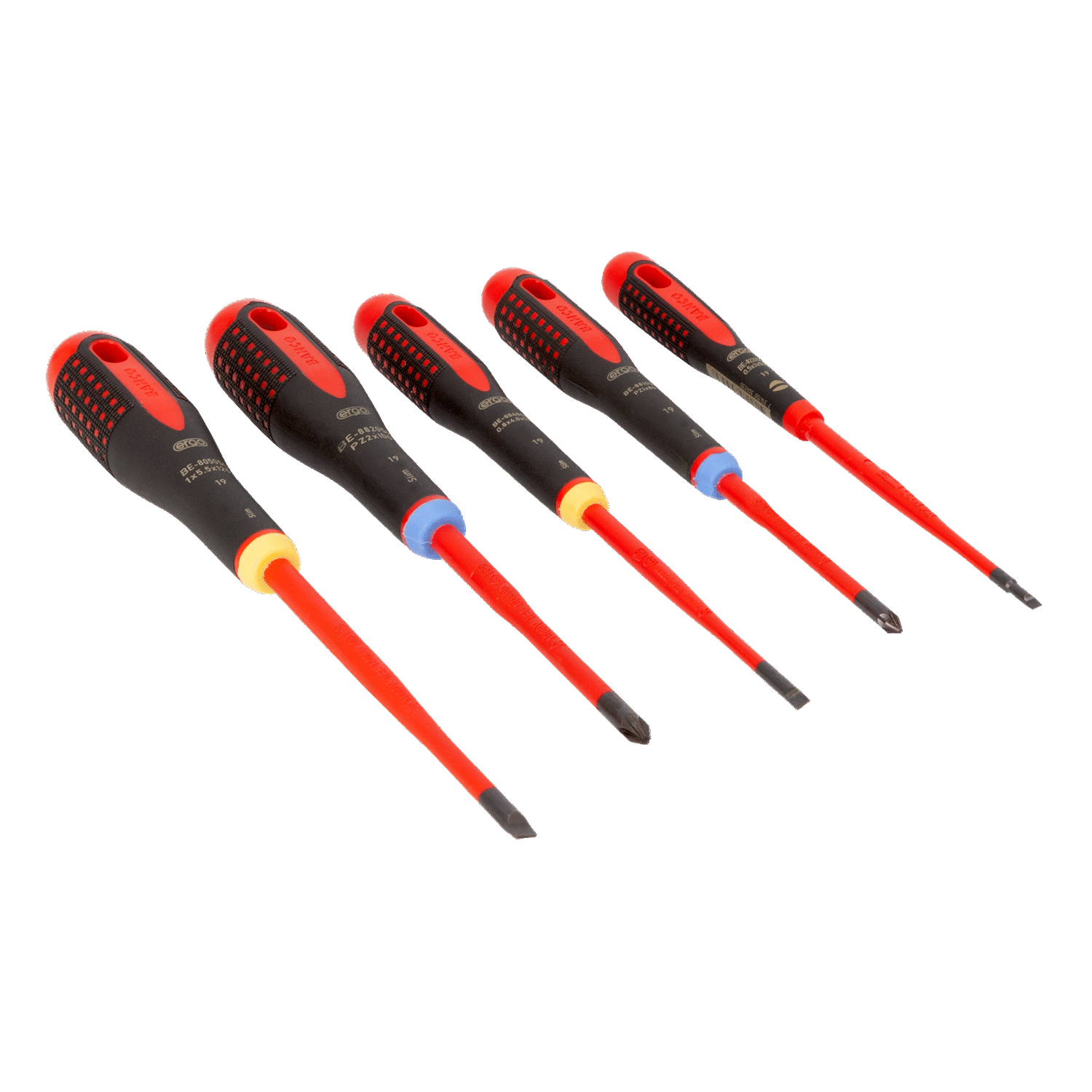 BAHCO BE-9882SL Insulated Slotted and Pozidriv Screwdriver Set - Premium Screwdriver Set from BAHCO - Shop now at Yew Aik.
