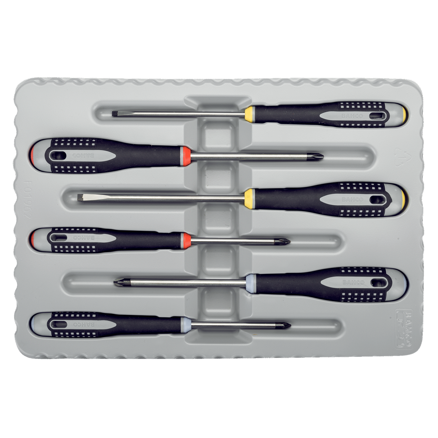 BAHCO BE-9884 ERGO Slotted/Phillips/Pozidriv Screwdriver Set - Premium Screwdriver Set from BAHCO - Shop now at Yew Aik.