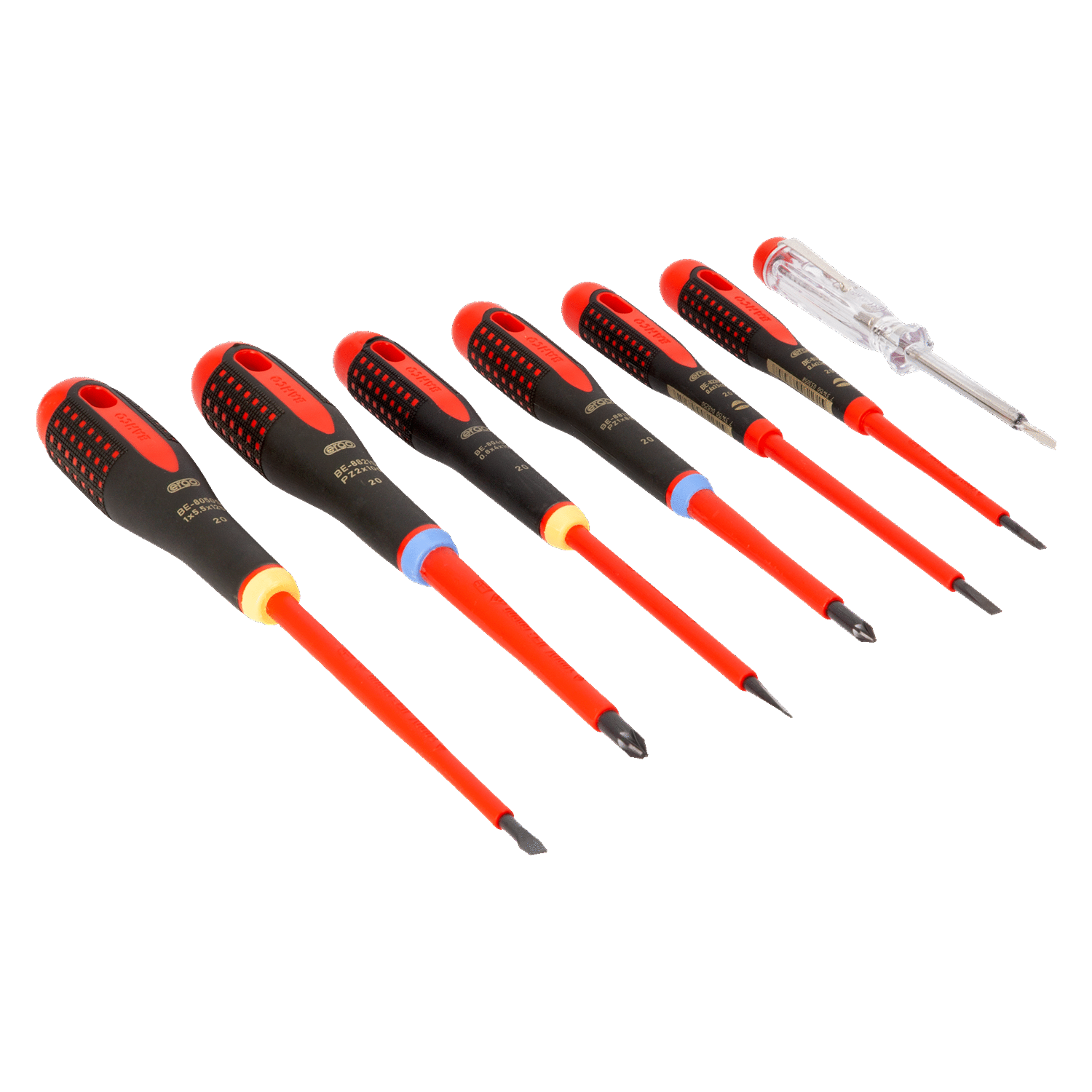 BAHCO BE-9889S VDE Insulated Slotted and Pozidriv Screwdriver Set - Premium Screwdriver Set from BAHCO - Shop now at Yew Aik.