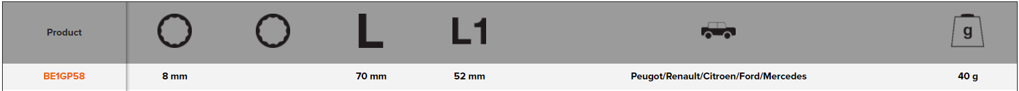 BAHCO BE1GP58 1/4" Bi-Hexagon Glow Plug Flexible Socket 8mm - Premium 1/4" Bi-Hexagon Glow Plug Flexible Socket from BAHCO - Shop now at Yew Aik.