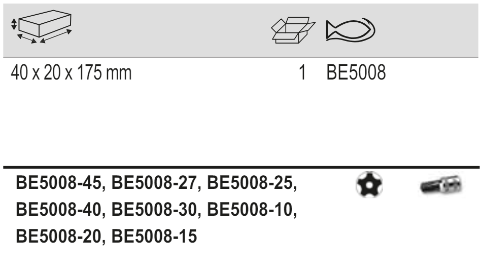 BAHCO BE5008 1/4" Tamper Torx Screwdriver Bit Set (BAHCO Tools) - Premium 1/4" Tamper Torx Screwdriver Bit Set from BAHCO - Shop now at Yew Aik.