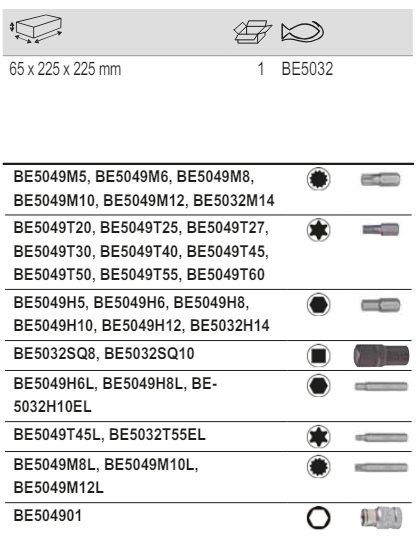 BAHCO BE5032 10mm Drive Bit Set (BAHCO Tools) - Premium 10mm Drive Bit Set from BAHCO - Shop now at Yew Aik.