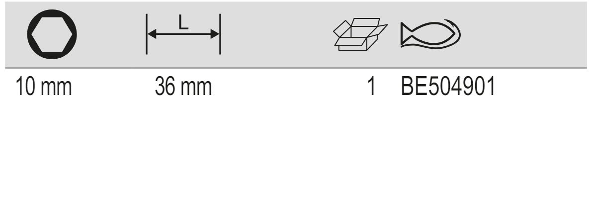 BAHCO BE504901 1/2" Screwdriver Bit Adaptor (BAHCO Tools) - Premium 1/2" Screwdriver Bit Adaptor from BAHCO - Shop now at Yew Aik.