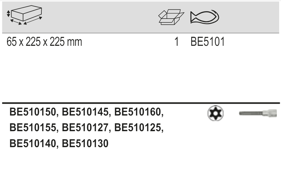 BAHCO BE5101 1/2" Tamper Torx Socket Bit Set (BAHCO Tools) - Premium 1/2" Tamper Torx Socket Bit Set from BAHCO - Shop now at Yew Aik.