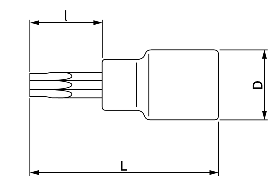 BAHCO BE510125-BE510160 1/2" Tamper Torx Socket Bit (BAHCO Tools) - Premium 1/2" Tamper Torx Socket Bit from BAHCO - Shop now at Yew Aik.