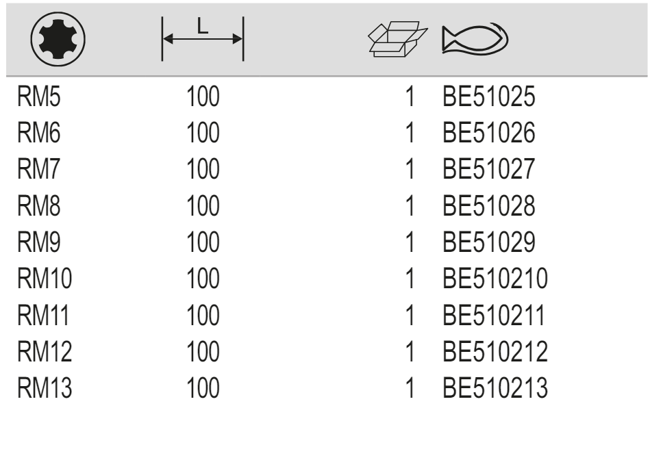 BAHCO BE51025-BE510213 1/2" Ribe Socket Bit (BAHCO Tools) - Premium 1/2" Ribe Socket Bit from BAHCO - Shop now at Yew Aik.