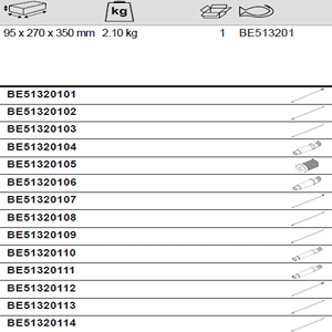 BAHCO BE513201 Universal Glow Plug Remover Set (BAHCO Tools) - Premium Universal Glow Plug Remover Set from BAHCO - Shop now at Yew Aik.
