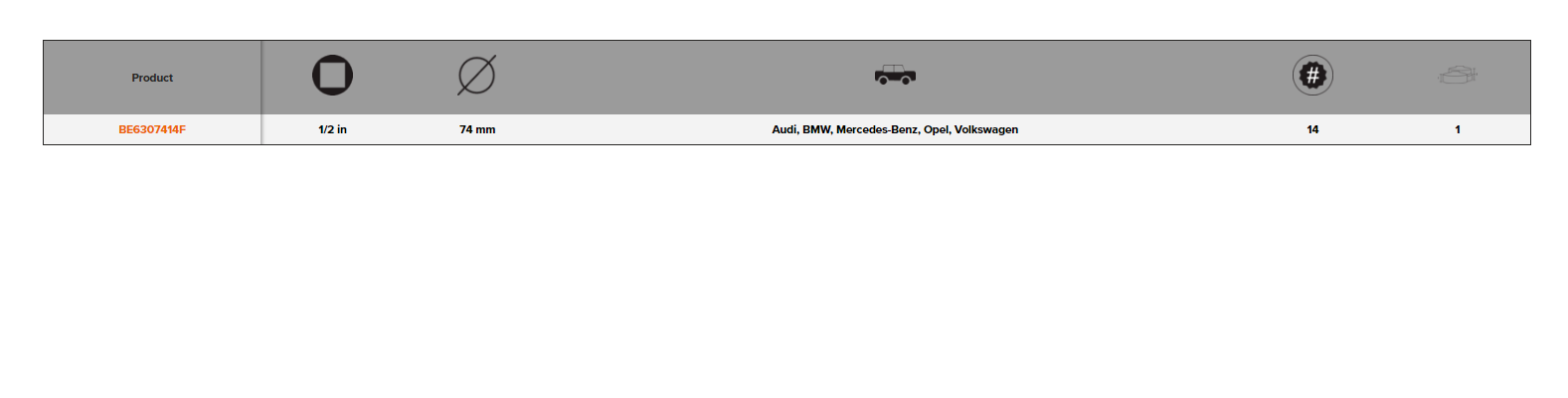 BAHCO BE6307414F Oil Filter Cup 74 mm 14 Flutes (BAHCO Tools) - Premium Filter Cup from BAHCO - Shop now at Yew Aik.