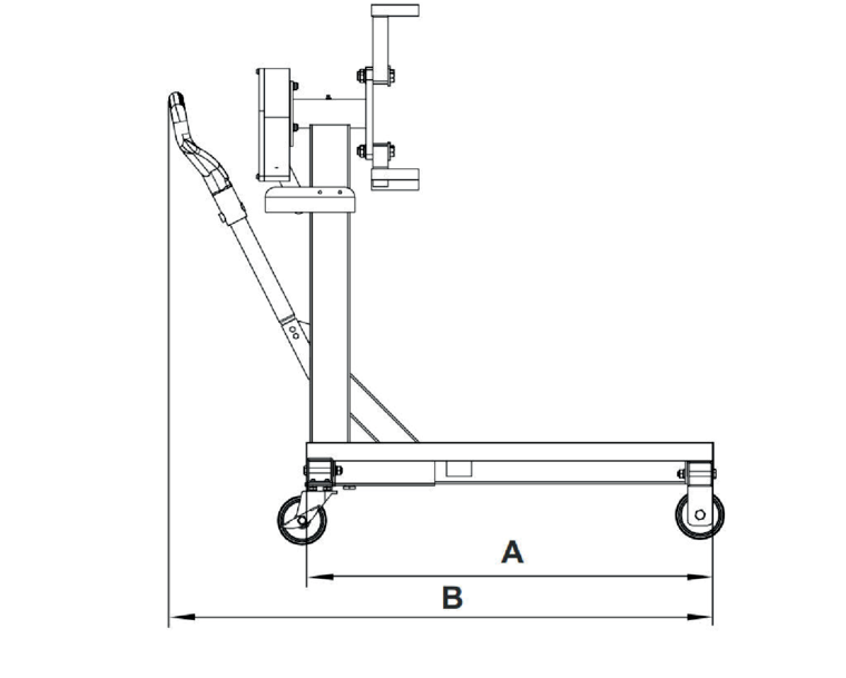 BAHCO BH8AC2-500 500 kg Geared Engine Stand (BAHCO Tools) - Premium Geared Engine Stand from BAHCO - Shop now at Yew Aik.