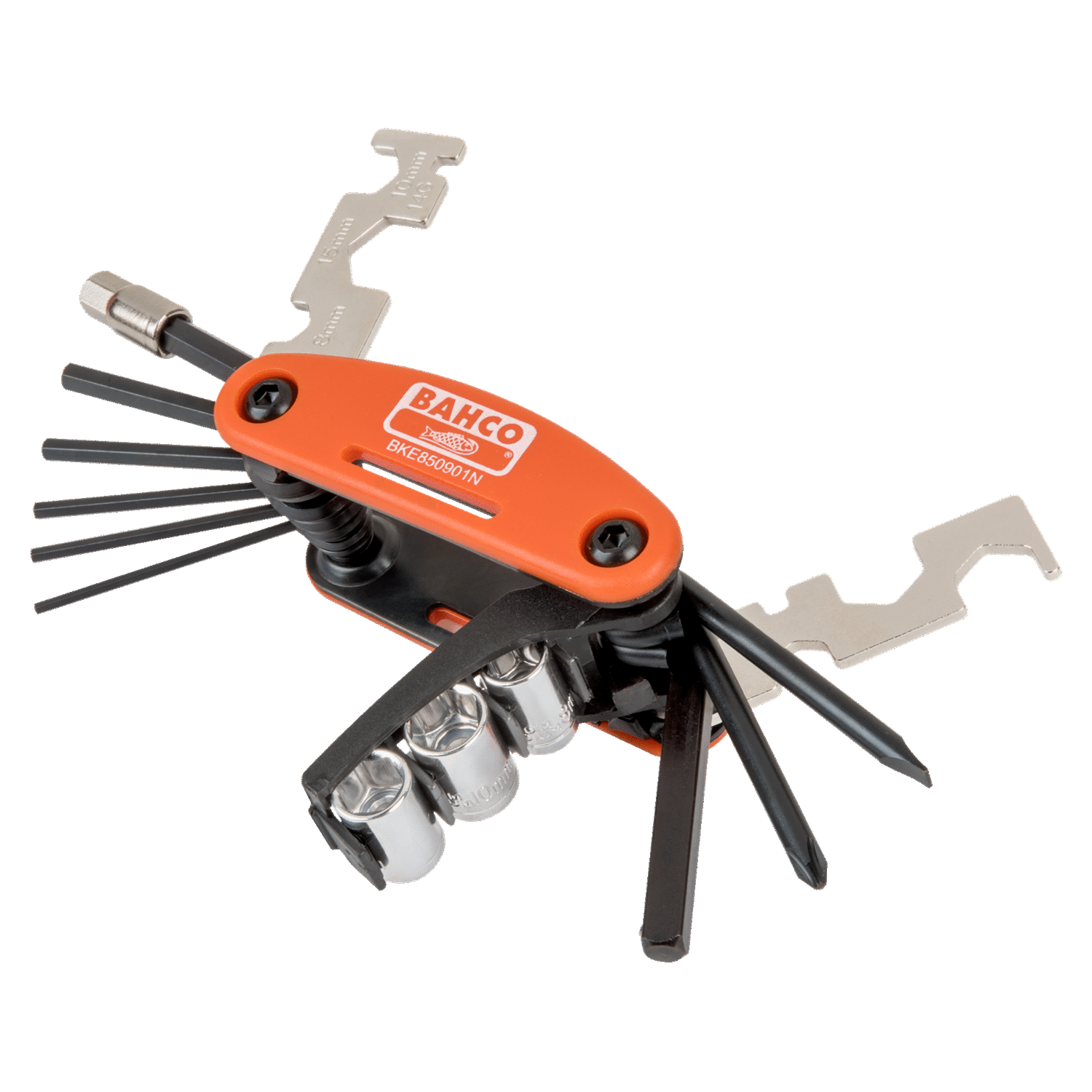 BAHCO BKE850901N Mixed Bicycle Folding Multitool Set With Pouch - Premium Multitool from BAHCO - Shop now at Yew Aik.