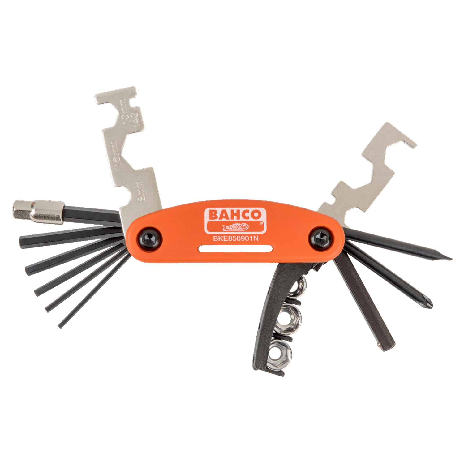 BAHCO BKE850901N Mixed Bicycle Folding Multitool Set With Pouch - Premium Multitool from BAHCO - Shop now at Yew Aik.