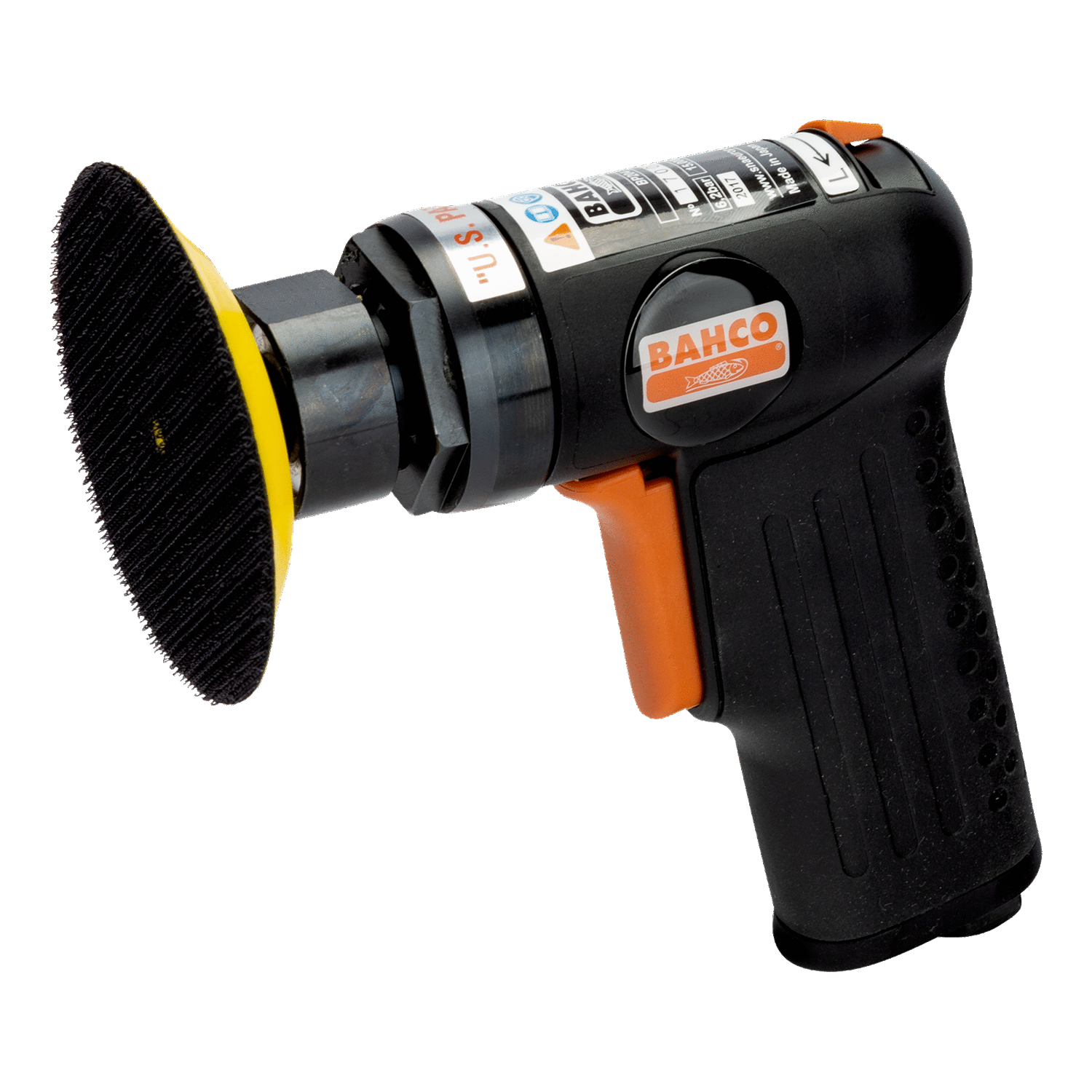 BAHCO BP204 3" Orbital Air Sander with Rubber Grip (BAHCO Tools) - Premium 3" Orbital Air Sander from BAHCO - Shop now at Yew Aik.