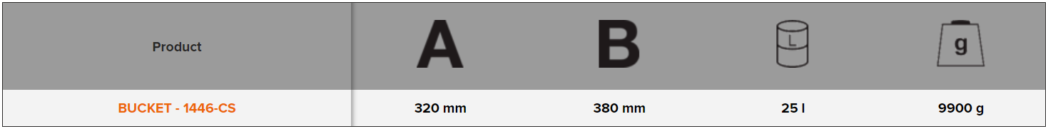 BAHCO BUCKET 1446 Bucket for 1446 Knives (BAHCO Tools) - Premium Bucket from BAHCO - Shop now at Yew Aik.