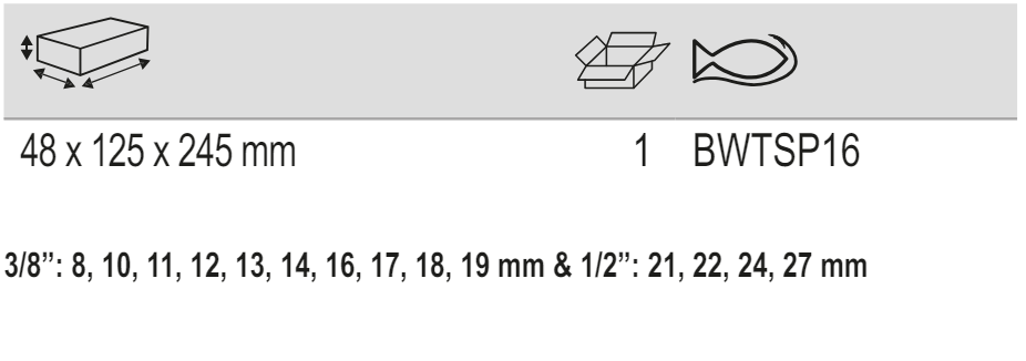 BAHCO BWTSP16 Twist Socket Set (BAHCO Tools) - Premium Twist Socket Set from BAHCO - Shop now at Yew Aik.