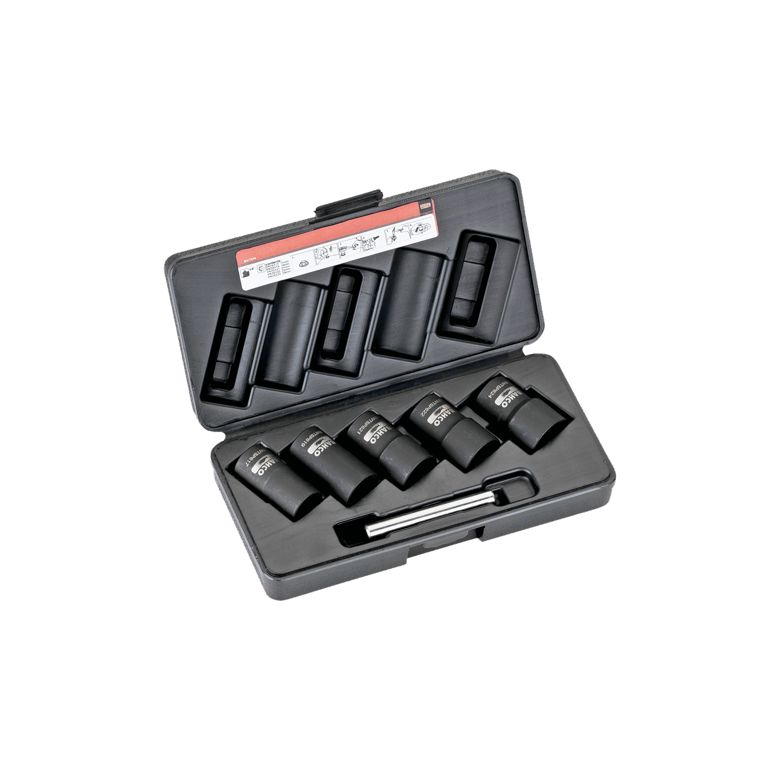 BAHCO BWTSP6 1/2” Socket Set Twist 17, 19, 21, 22, 24 mm - Premium 1/2” Socket Set from BAHCO - Shop now at Yew Aik.