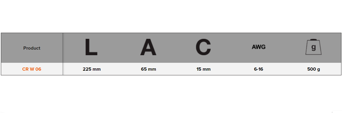 BAHCO CR W 06 Ratcheting Crimping Plier for Tubular 6 AWG-16 AWG - Premium Crimping Plier from BAHCO - Shop now at Yew Aik.