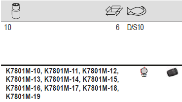 BAHCO D/S10 1/2" Square Drive Impact Socket Set - 10 pcs - Premium Impact Socket Set from BAHCO - Shop now at Yew Aik.