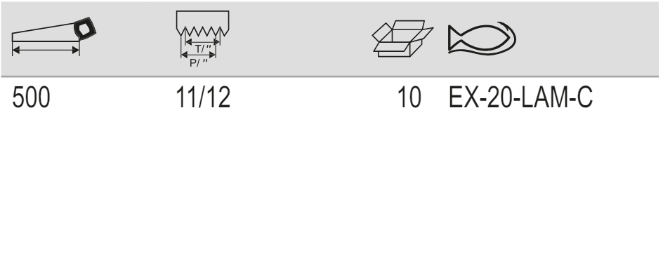 BAHCO EX-20-LAM-C Superior Sabre Sawblade for Wooden Floors - Premium Sabre Sawblade from BAHCO - Shop now at Yew Aik.