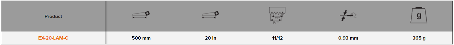 BAHCO EX-20-LAM-C Superior Sabre Sawblade for Wooden Floors - Premium Sabre Sawblade from BAHCO - Shop now at Yew Aik.