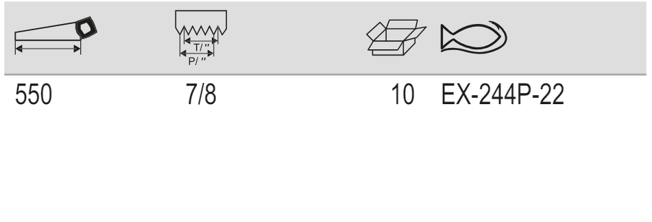 BAHCO EX-244P-22 Barracuda Sabre Sawblade - 7"/8" - Premium Sabre Sawblade from BAHCO - Shop now at Yew Aik.